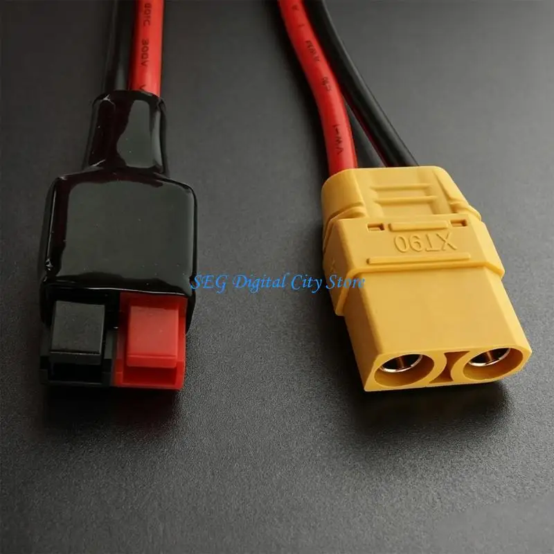 U75B XT90 Female 45A Cable 1M PVC Wire for Polarity Reading Work Use