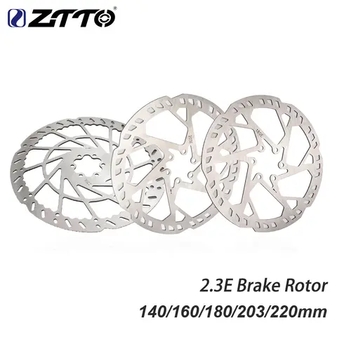 ZTTO 2,3 mm tjockare skivbromsskiva MTB Elcykel Motorcykel 140/160/180 mm 203 mm 220 mm 6-bultsskivor Höghållfast rostfritt stål 10 best sales 220 mm skivrotor - №7