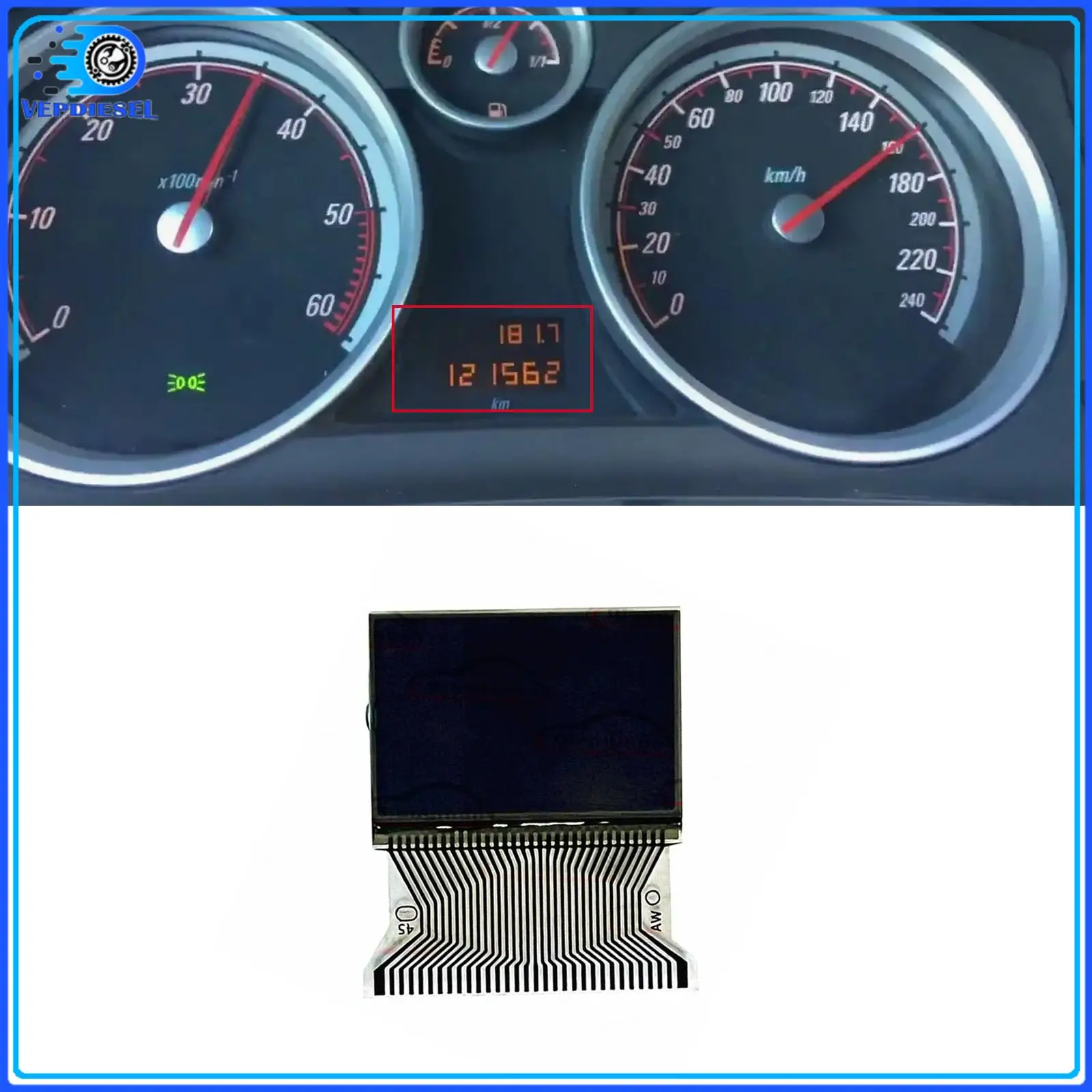 

Dashboard LCD Display 13216684 13172028 13267536 93358026 93358024 For Opel Vauxhall Astra Zafira Instrument Cluster Car Parts