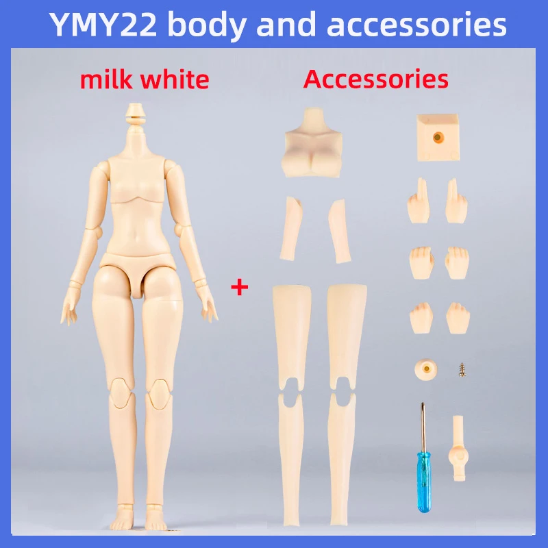 Ymy Body Ymy22 24 Ball Moveable Joint Replacement Body For Obitsu 22 Body, Ob22, Ob24, Gsc, Blythe, Icy, 1/6bjd Doll Head