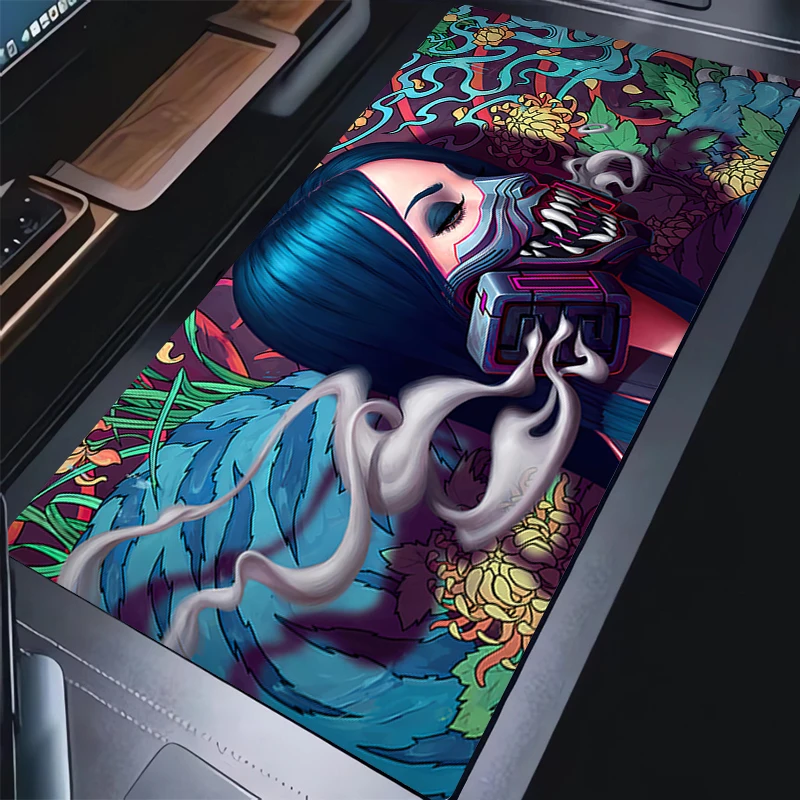 Mouse pad Demon Mask Computer Speed type carpet mat for e-sports players Laptop Cartoon Anime Keyboard Mousepad Office Desk Mat