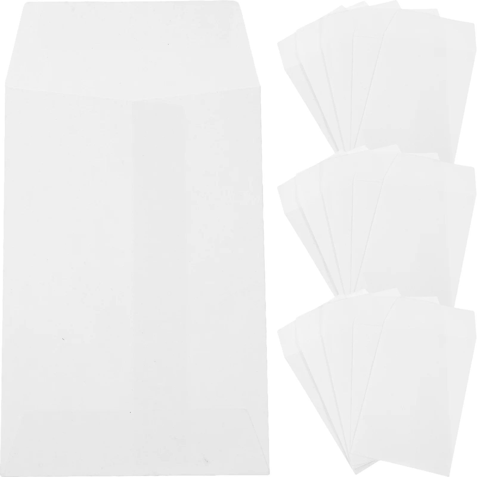 

100 Pcs 100pcs Saliva Glue Envelope Blank Bag Chinese Style (white) Money Envelopes for Cash Gifts Savings Challenge