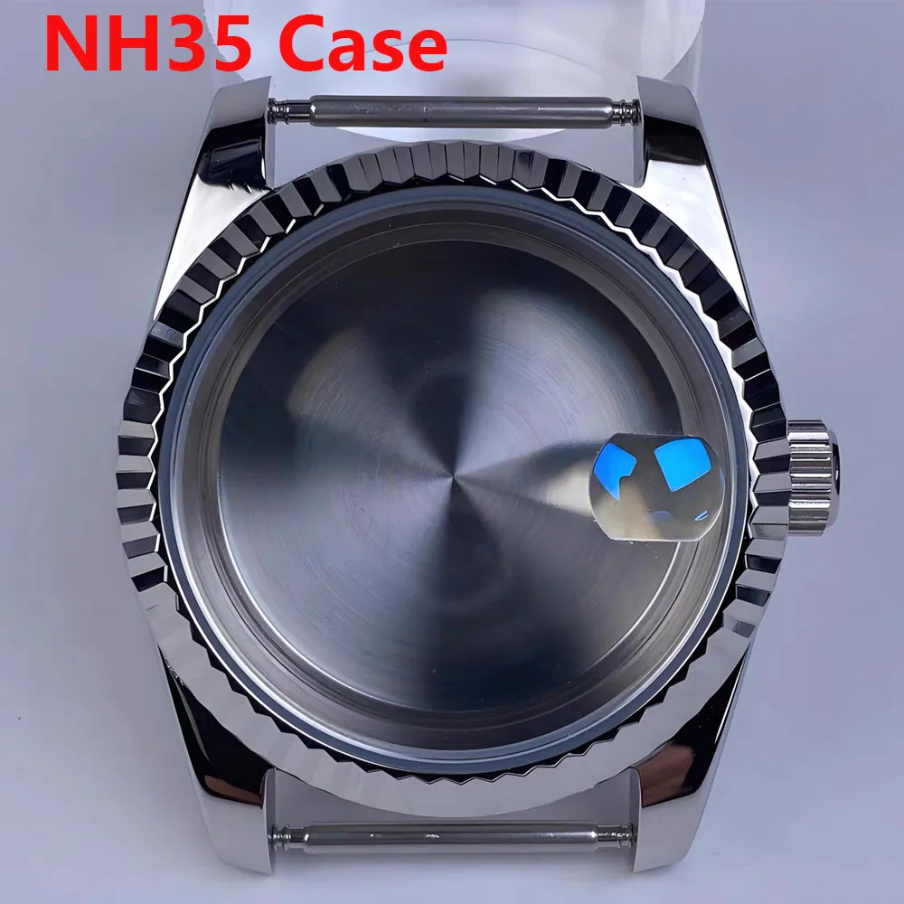 

NH35 Case 36mm, Stainless Steel Watch Case, for NH36 NH35 Movement Watch Cover, Acrylic Glass Solid/Transparent Bottom Shell