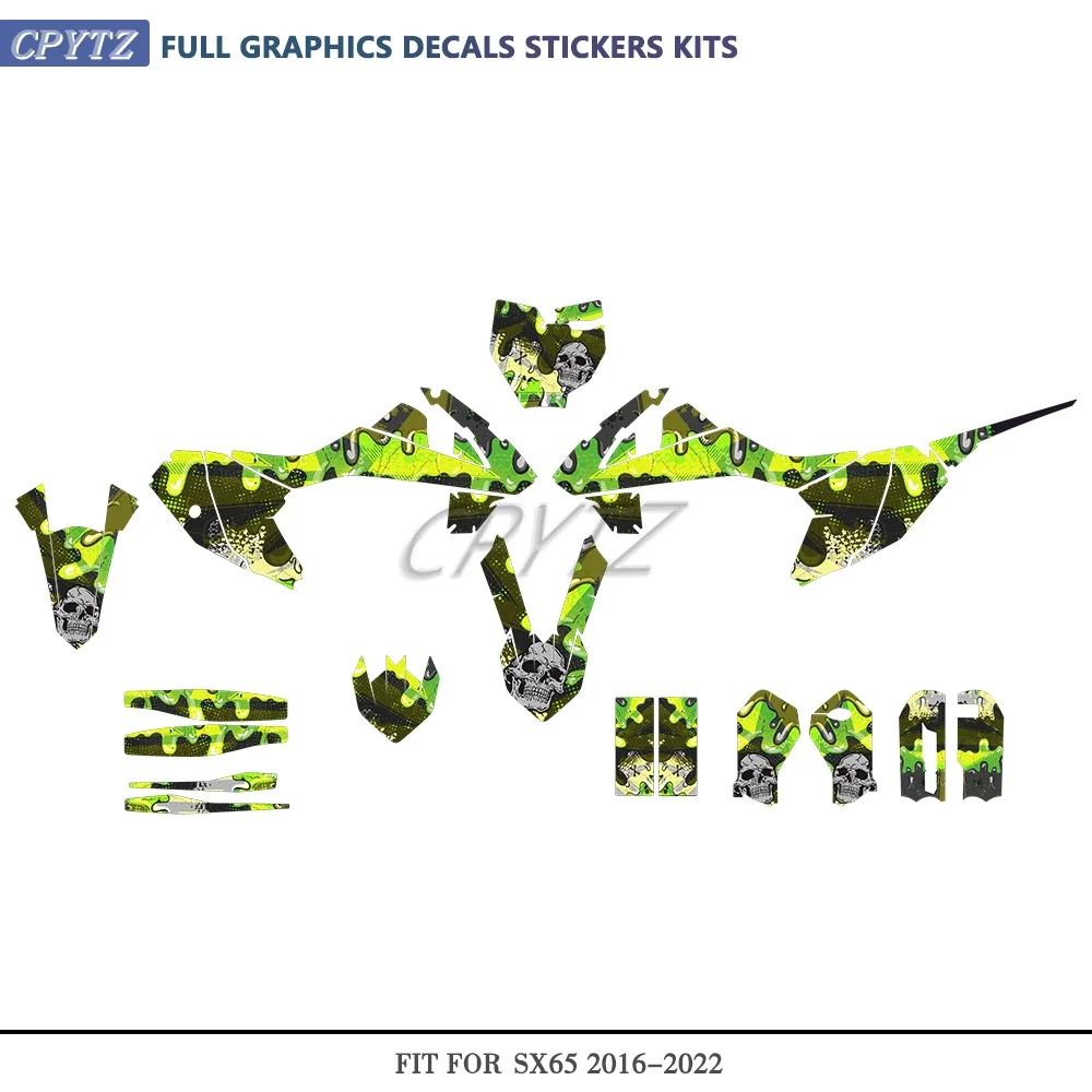 Fit For SX65 SX 65 SX-65 2016 2017 2018 2019 2020 2021 2022 Graphics Decals Stickers Background