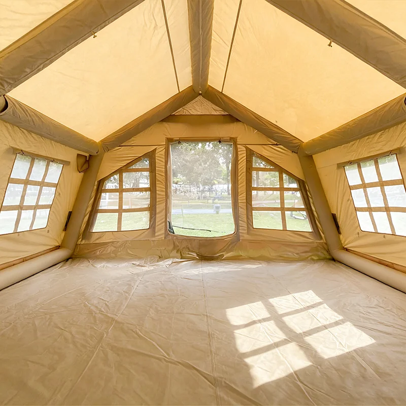 12 Square Meters Waterproof Outdoor Camping Tent Air House With Oxford Fabric Customizable Inflatable House Tent
