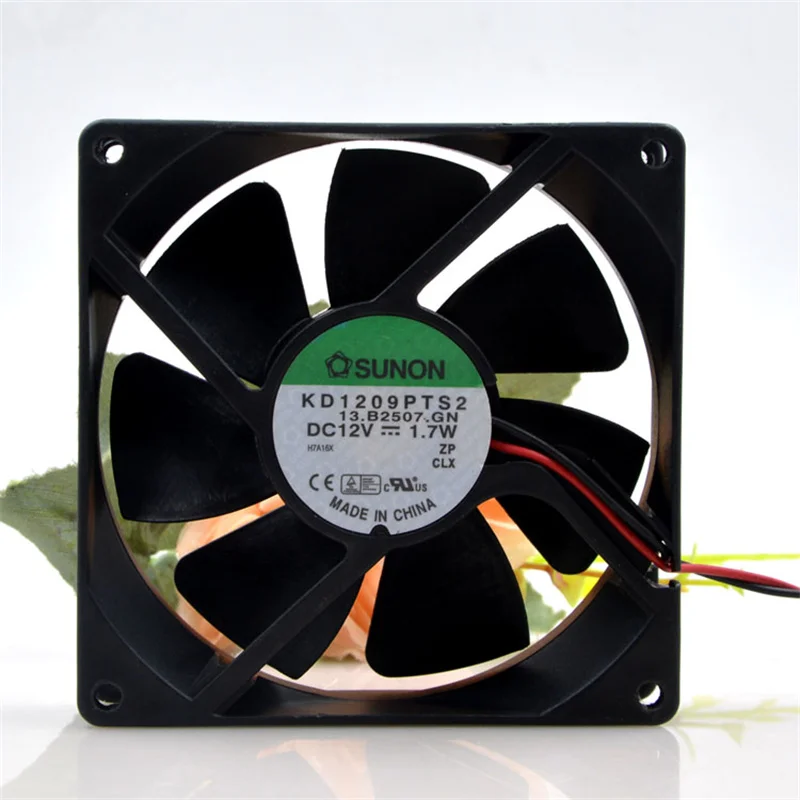 

Original KD1209PTS2 9CM 9025 12V 1.7W magnetic levitation bearing silent chassis power fan