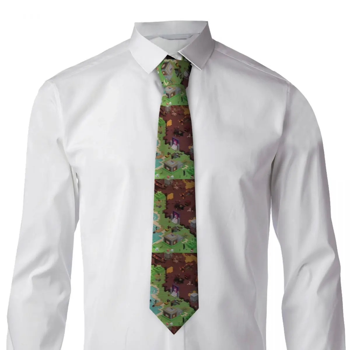 Exploring New Worlds Necktie for Men Silk Polyester 8 cm Neck Ties Party Suits Tie Classic Gravatas