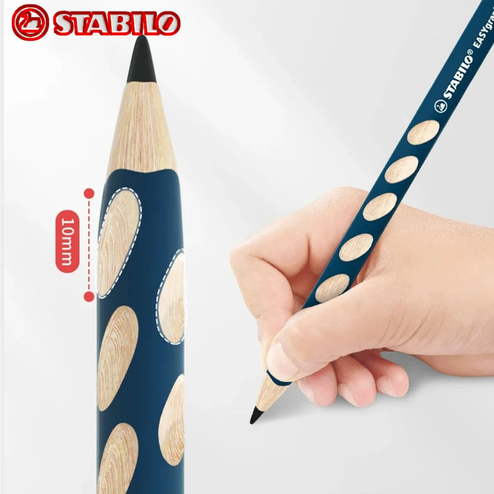 5PCS STABILO Corrective Posture Pencil 322 Right Hand and Left Hand High Quality HB Pencils Back To School Kawaii Stationery