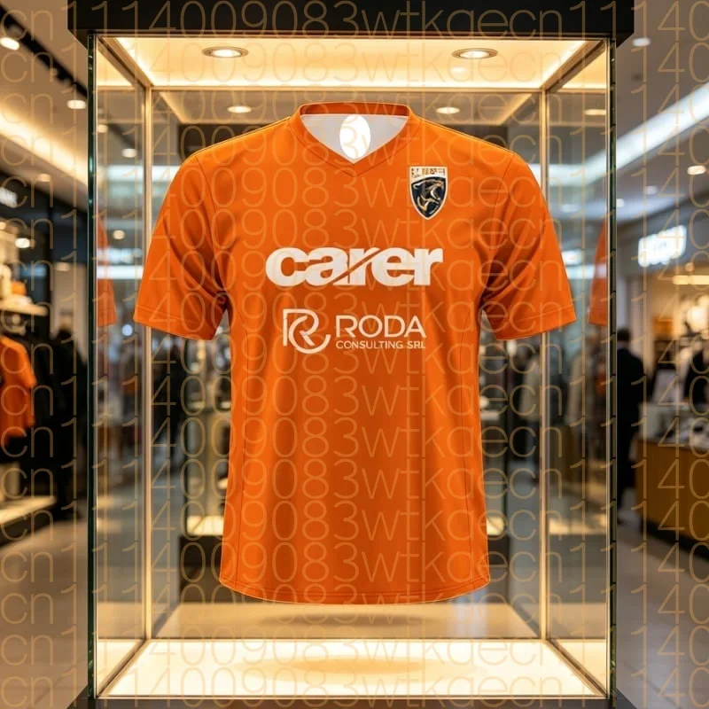 2026 Herren Fußballtrikot Heim- und Auswärtstrikot Sport-Geschenk Schnelltrocknendes T-Shirt Stade Lavallois Mayenne F-FC Familie Kinder T-Shirts