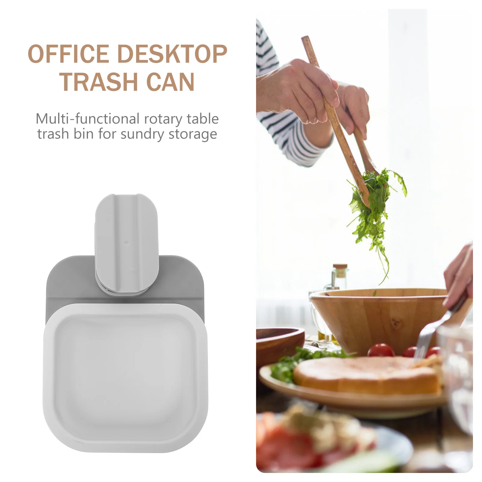 

Rotatable Sundry Storage Box Trash Can Abs Clip Design Desk Garbage Holder For Office Kitchen Bedroom Table Sundry Box