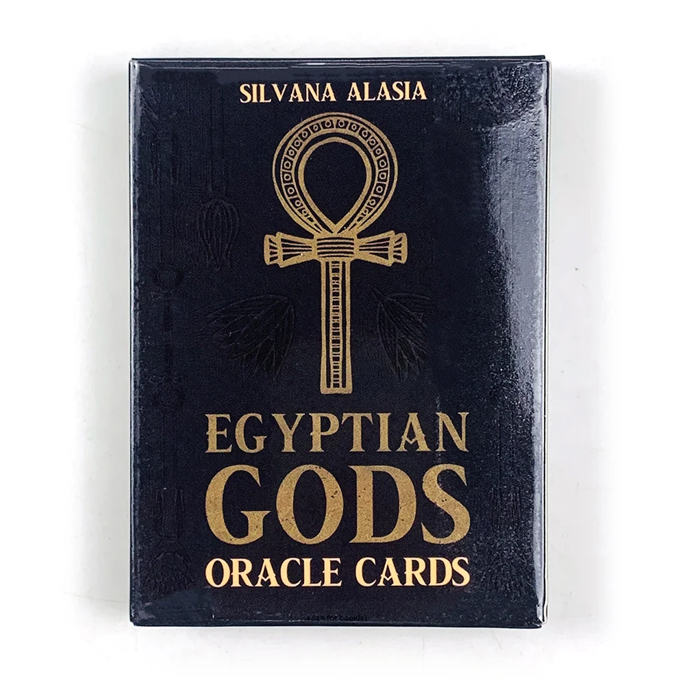 10.3*7.4cm Egyptian Gods Oracle Cards 36pcs Oracle Cards English Wisdom Divination Board Deck Edition Playing Game Tools