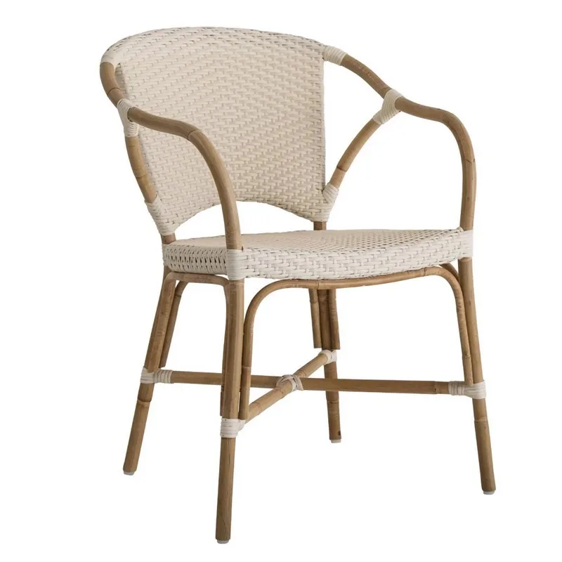 

Semi-outdoor furniture French hotel restaurant wabi-sabi armrest dining chair