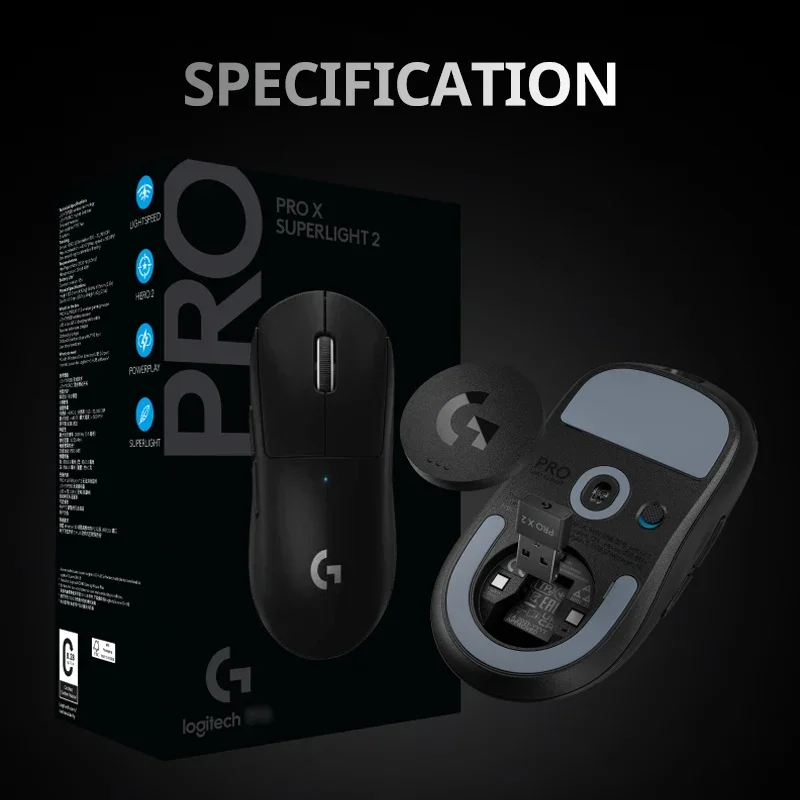 Logitech G PRO 2 LIGHTSPEED Wireless Gaming Mouse pc gamer bluetooth mouse GPW 4 New 100% Original