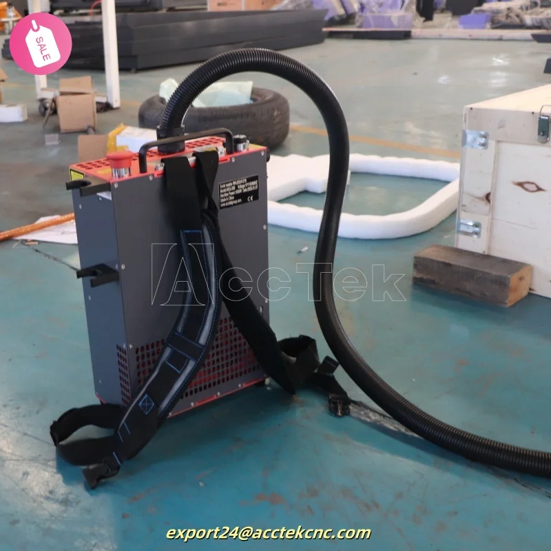 Backpack Pulse Fiber Laser Cleaning Machine Metal Oil Rust Surface Paint Clean Mini Laser Cleaner Handheld 100w 200w 300w