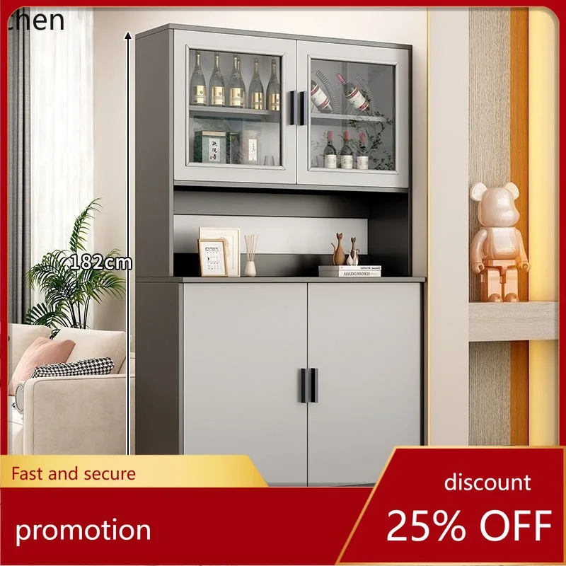 

ZML Display Cabinet Modern Minimalist Storage Cabinet Tea Water Household Storage Cabinet