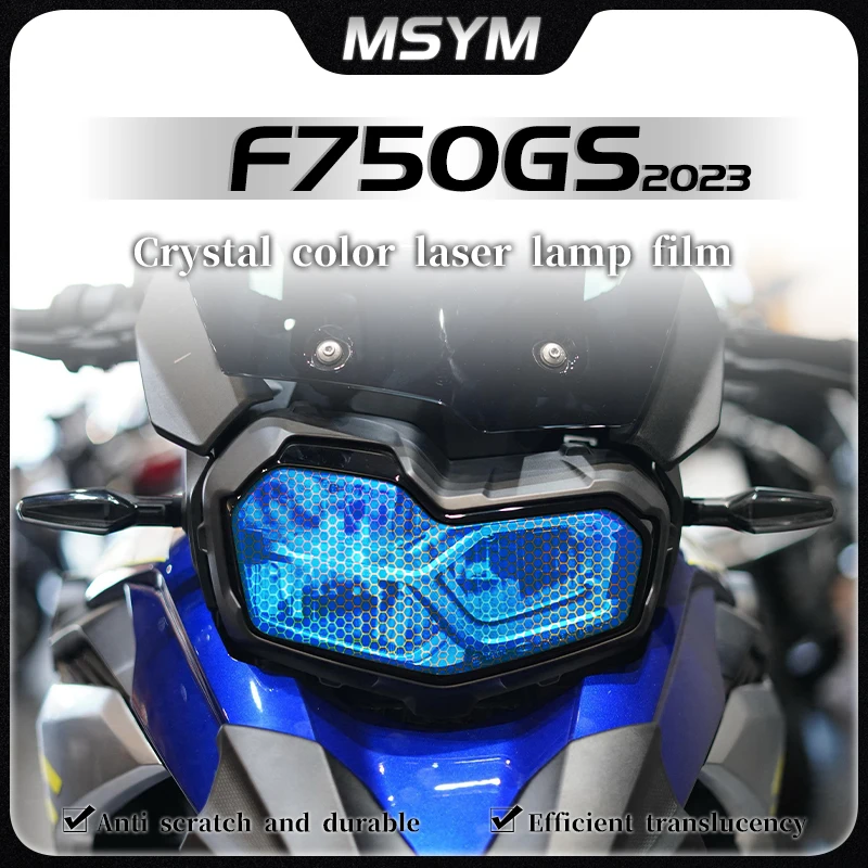 

For BMW F750GS F 750 GS F750 GS f 750gs 2023 Honeycomb laser film headlight transparent film protective sticker accessories
