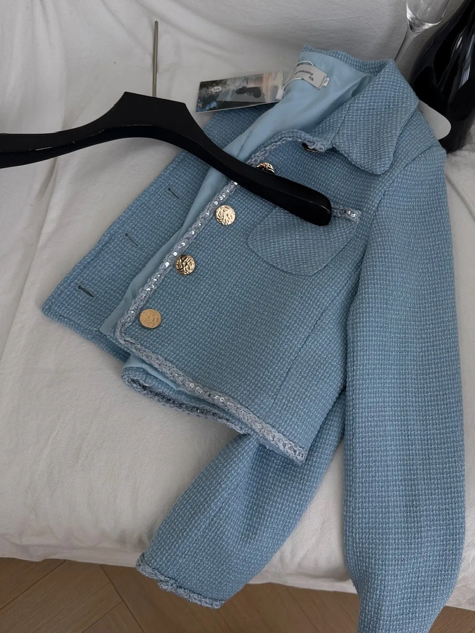 Spring Fall Retro Texture Versatile Small Fragrant Jacket Women's 2025 New Luxury Chic Metal Buckle Coats