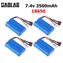 Akumulator Lipo 7,4 V 3500 mAh T Plug do Wltoys 12423 10428 12429 12401 12402 12402A RC Car 7,4 V 3000 мАч RC Игрушечная Батарея