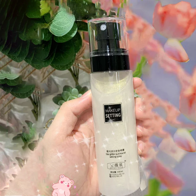 Spray fijador de maquillaje, resistente al agua, a prueba de sudor, Control de aceite de larga duración, ajuste de fijación de maquillaje hidratante, cosméticos en aerosol