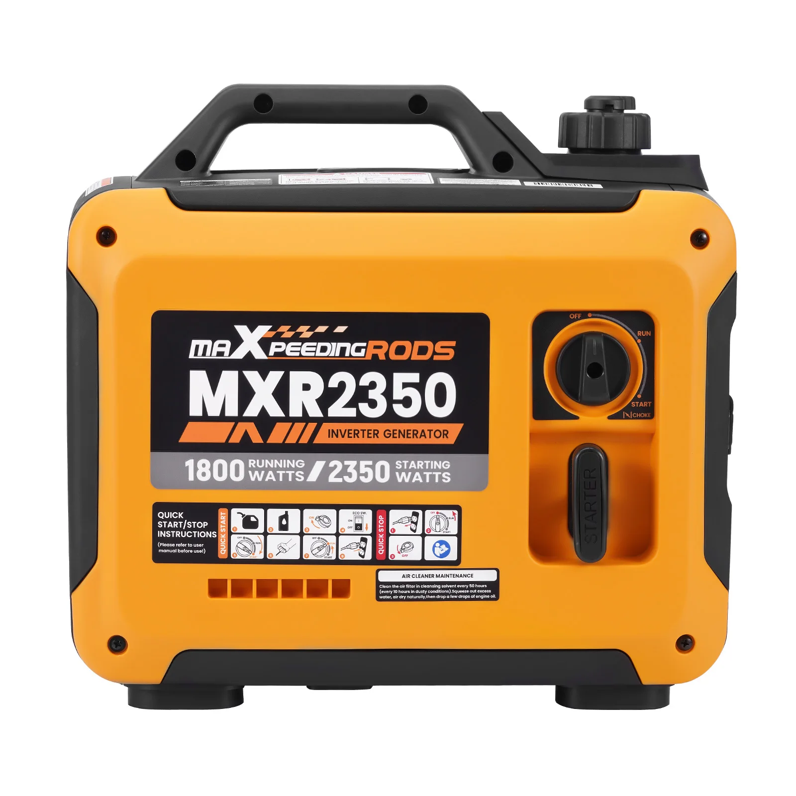 Inverter Generator 2350W Peak Clean Power Gas Powered Parallel Ready RV Camping