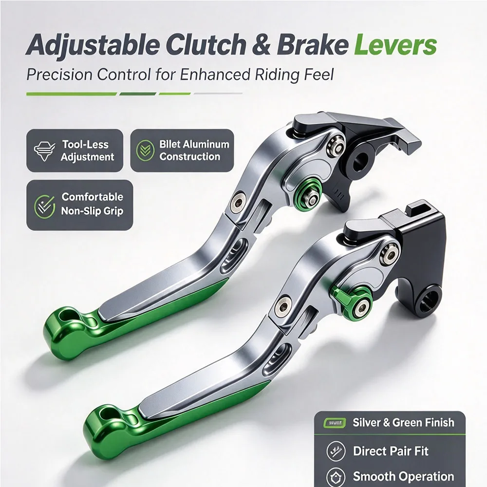 For Kawasaki GPZ1100 ABS GPZ 1100 1100 1995-1998 Motorcycle CNC Folding Extendable Brake Clutch Levers Set Aluminum