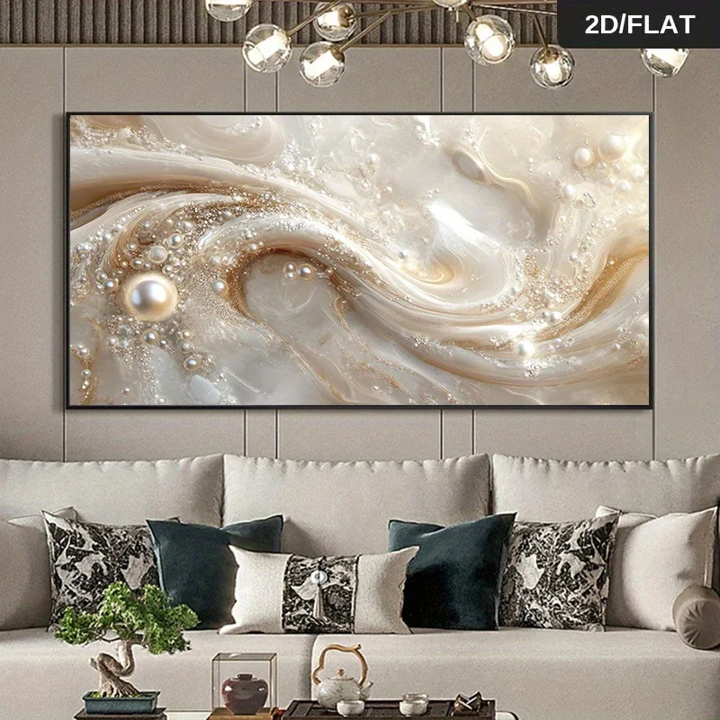 

2D Flat, Modern Abstract Design Frameless Canvas Art Is Perfect for Decorating The Walls of Your Living Room and Bedroom Poster