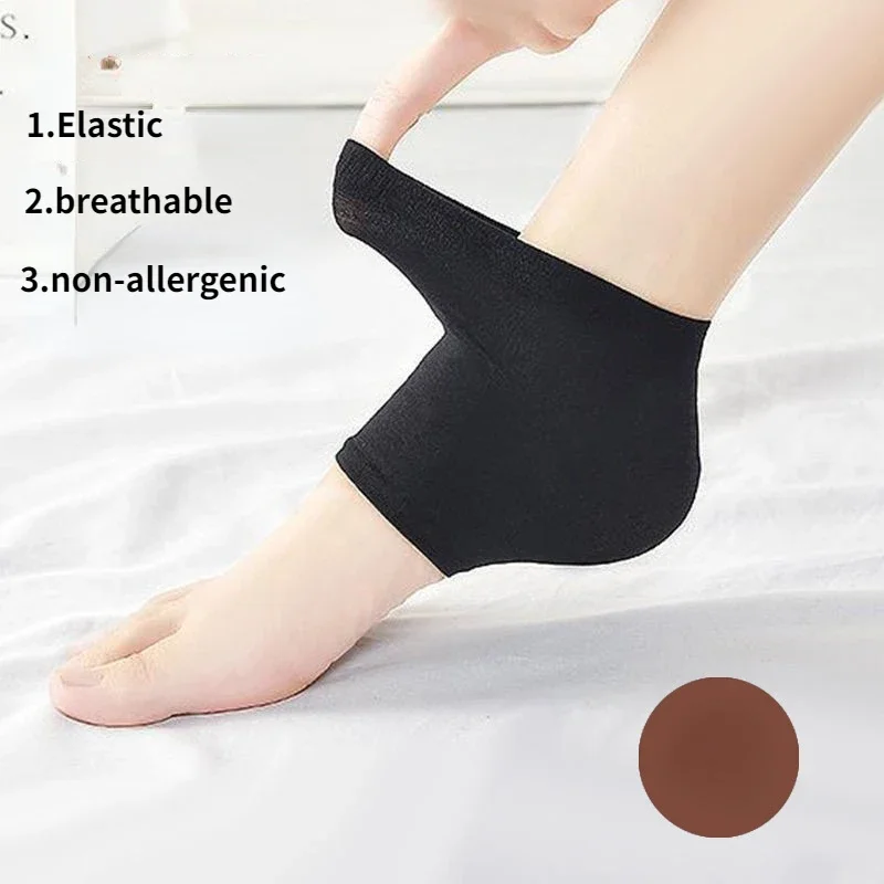 2 Pairs Heel Socks Moisturing Soft Sock Feet Care Cracked Comfortable Breathable Foot Dry Hard Skin Protector Wholesale 2022