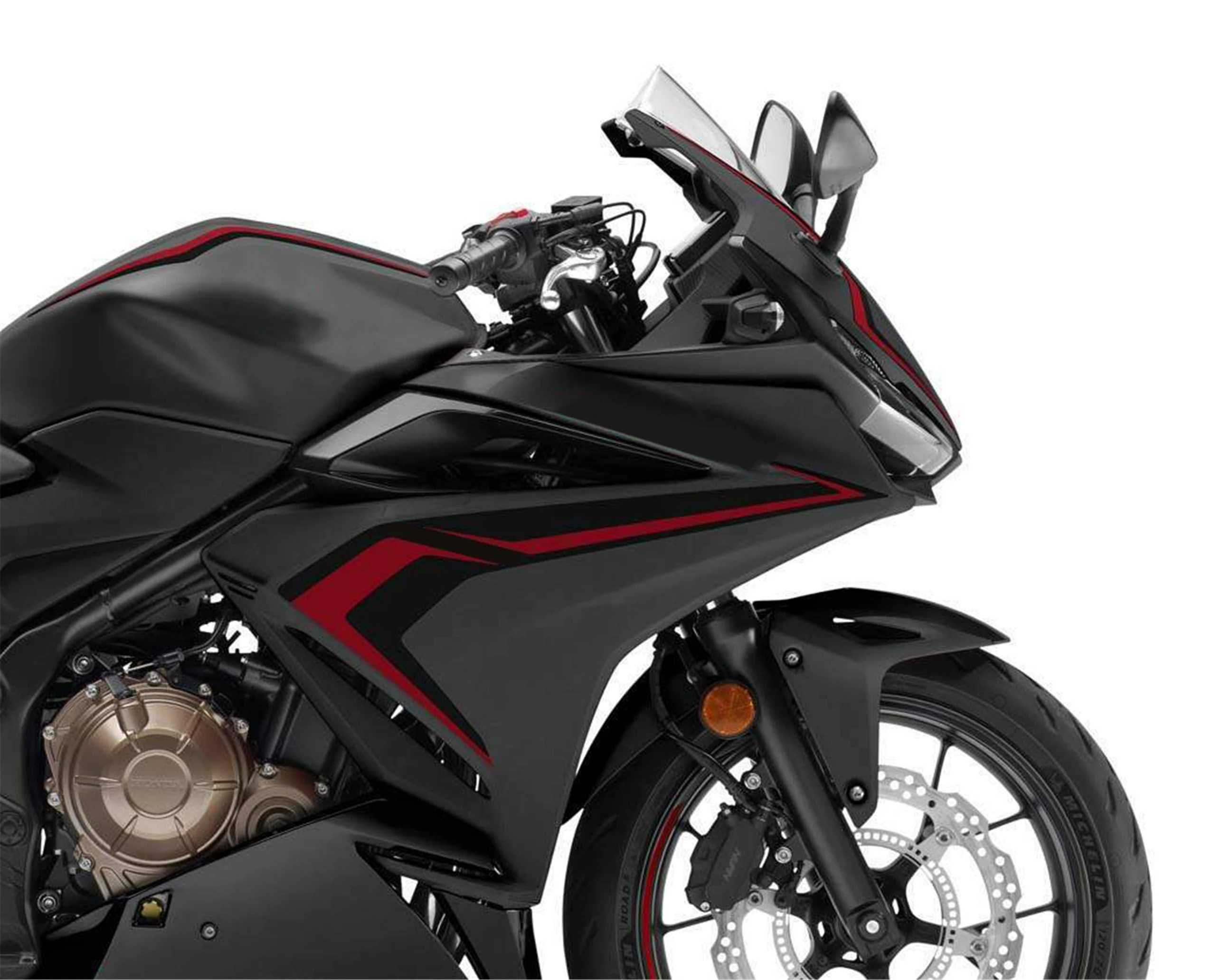 ชุดแฟริ่งรถจักรยานยนต์เหมาะสำหรับ Cbr500R 2019 2020 2021ชุดตัวถังรถ19 20 21 ABS ฉีดสีดำแดง