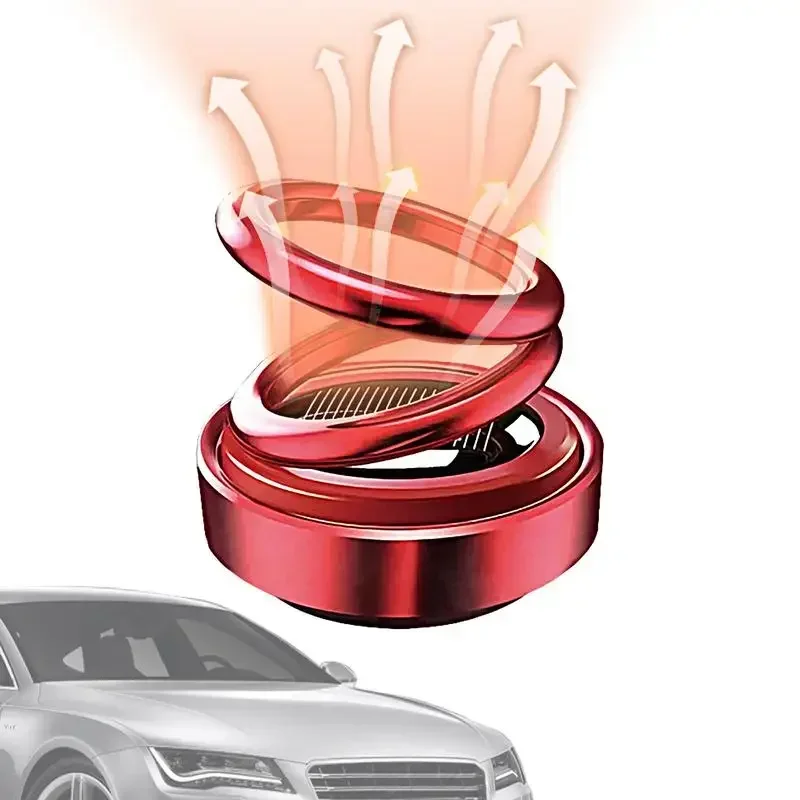 Solar Powered Self Rotating Car Aromatherapy Rotary Automotive Diffusers Car Perfume Long Lasting Fragnance for Truck Decoration