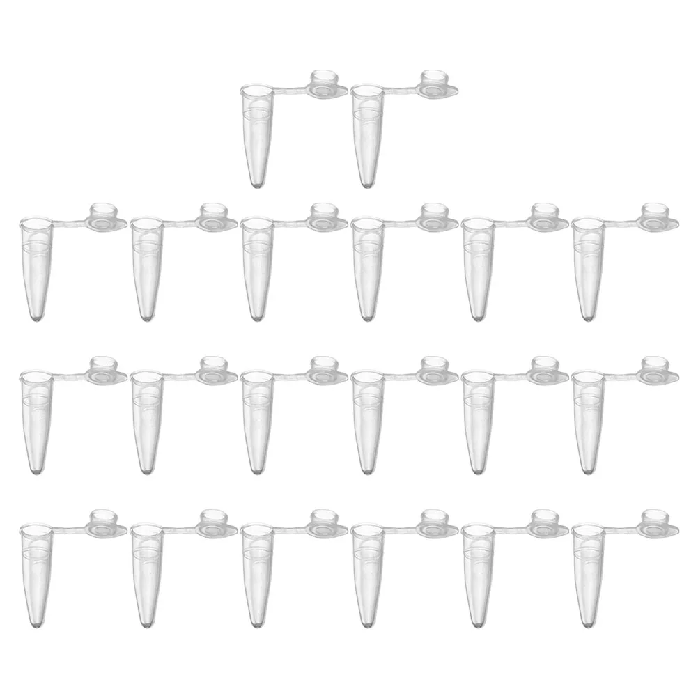 

2000 pcs Plastic Dropper Microcentrifuge Tubes Vials Cap Conical Design Hinged Safe Lock Lid Tube