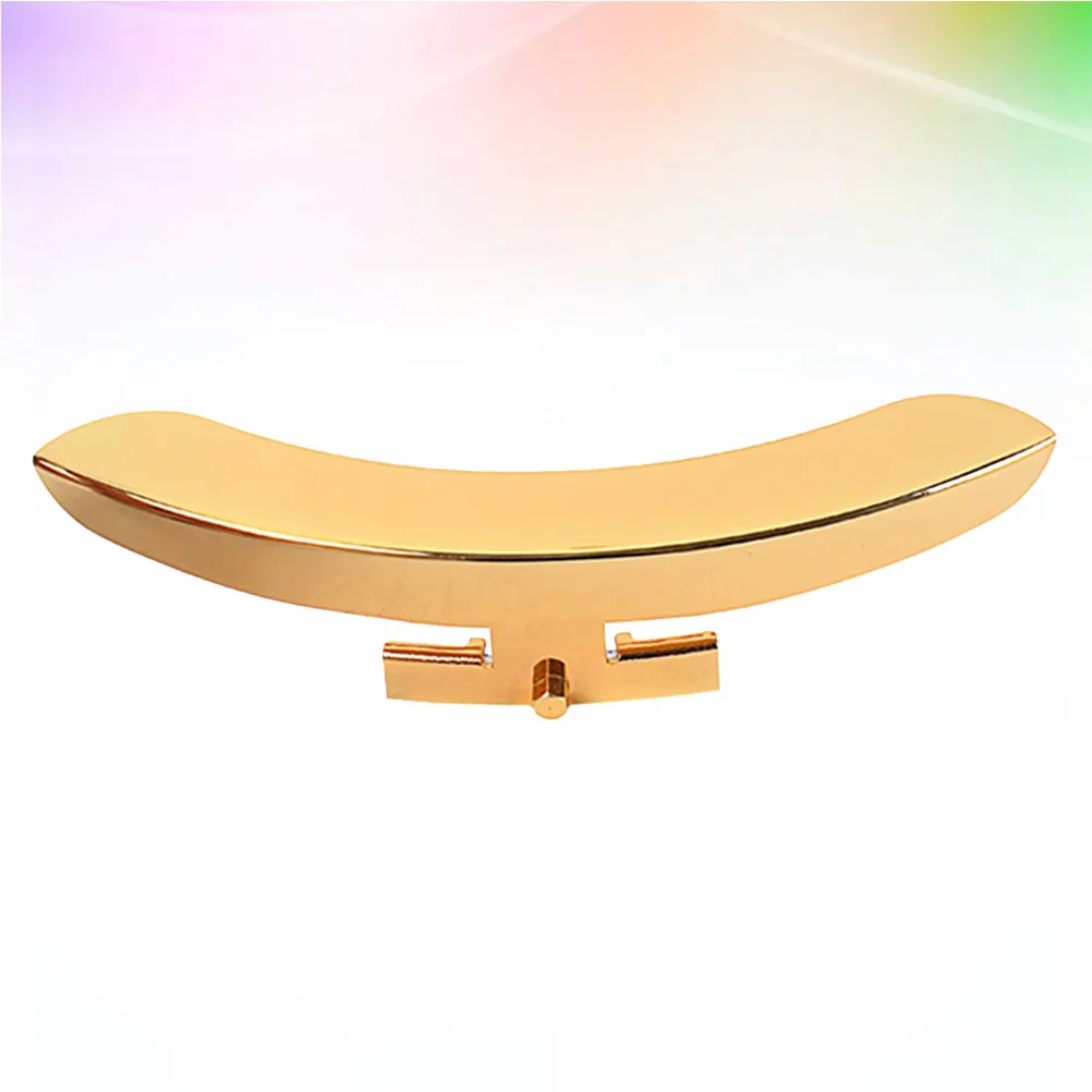 

Премиальный золотистый подлокотник для банджо с одной опорной ногой, прочная конструкция из цинкового сплава, аксессуар для замены крюков для ободов колес Ha18