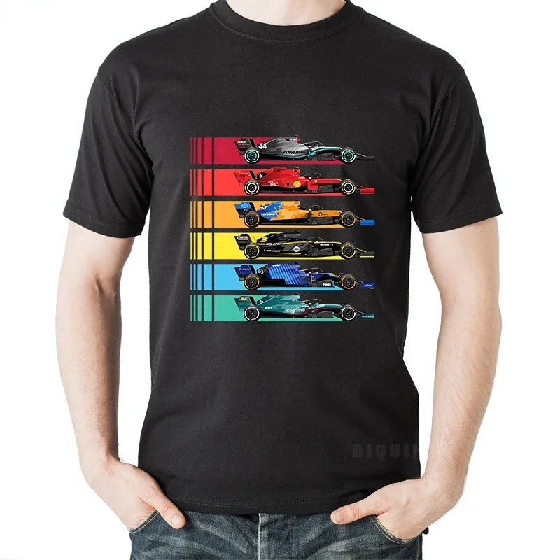 Formula 1 Racing T Shirt Fans Mens Tops Large All Ayrton Senna Sennacars Car Team Tees Male Homme Camisa Fitness