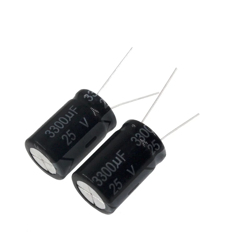 5 pces 3300uf 25v 3300mfd 25wv 13*25mm alumínio capacitor eletrolítico radial