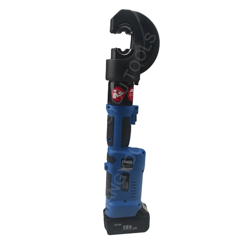 LS-400 Hydraulic Battery-Powered Professional Cable Crimping Tool With 120KN Press Force And Cu/AL