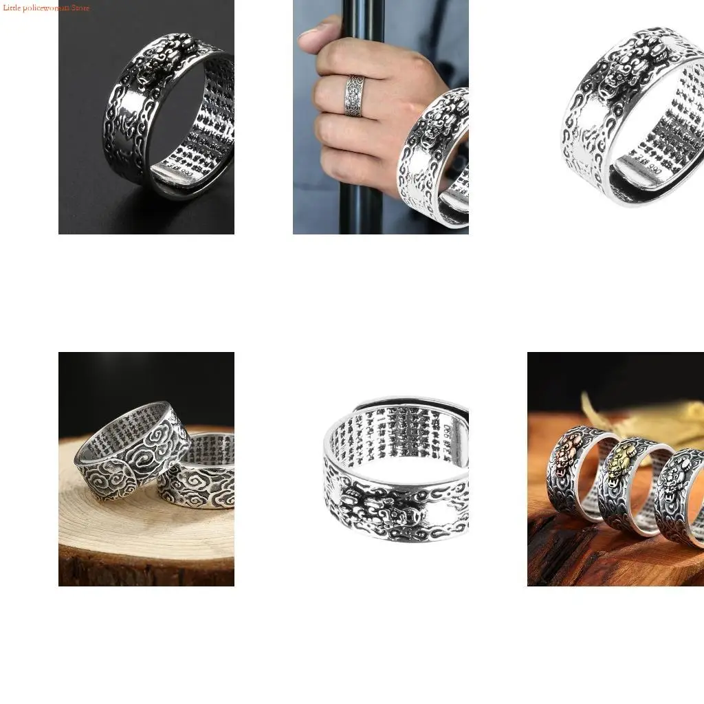 F92D Transfer Fortune Ring Domineering Index Finger Middle Thumb Ring Fashion Jewelry