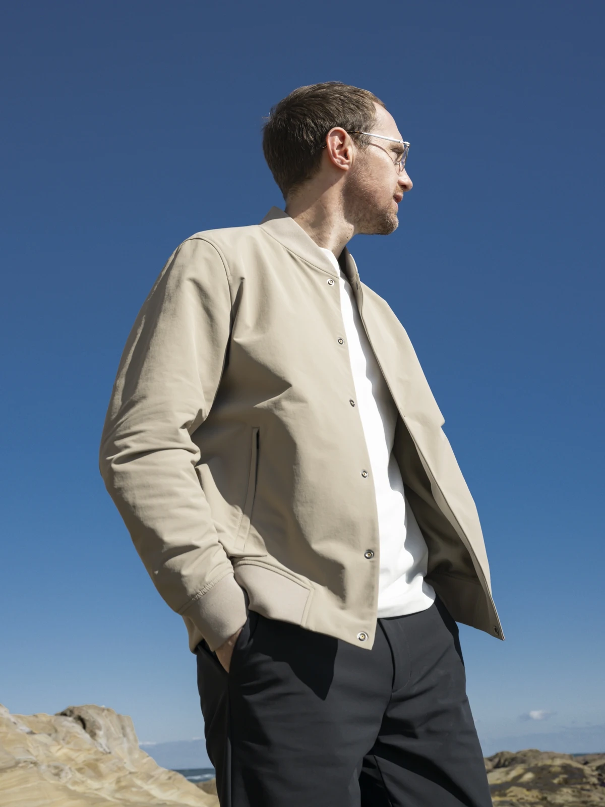 سترة رجالية جديدة للربيع والخريف، سترة عصرية كاجوال رفيعة للتنقل