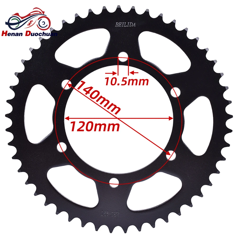 530 49T Rear Sprocket for Kawasaki VN800 Vulcan ZX600 Ninja ZZ-R600 Suzuki GSX-R1300 Hayabusa TL1000 45 Steel Heat Treated Black
