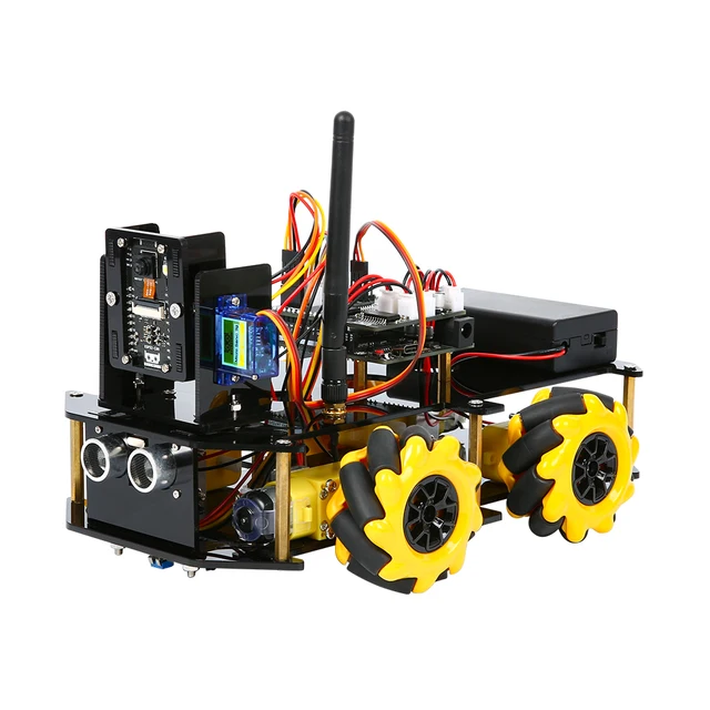 KUONGSHUN ESP32 Cam 328P Robot Kit Open Source Development Board Smart Robot Car ESP32 Camera Robotics Starter Kit dla Arduino