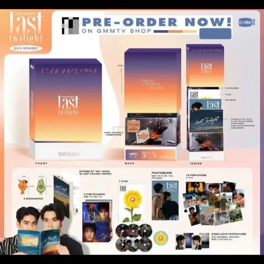 مجموعة صندوق DVD الجديدة لعام 2025 من سلسلة Love's Sequel Jimmy&Sea Last Twilight Series
