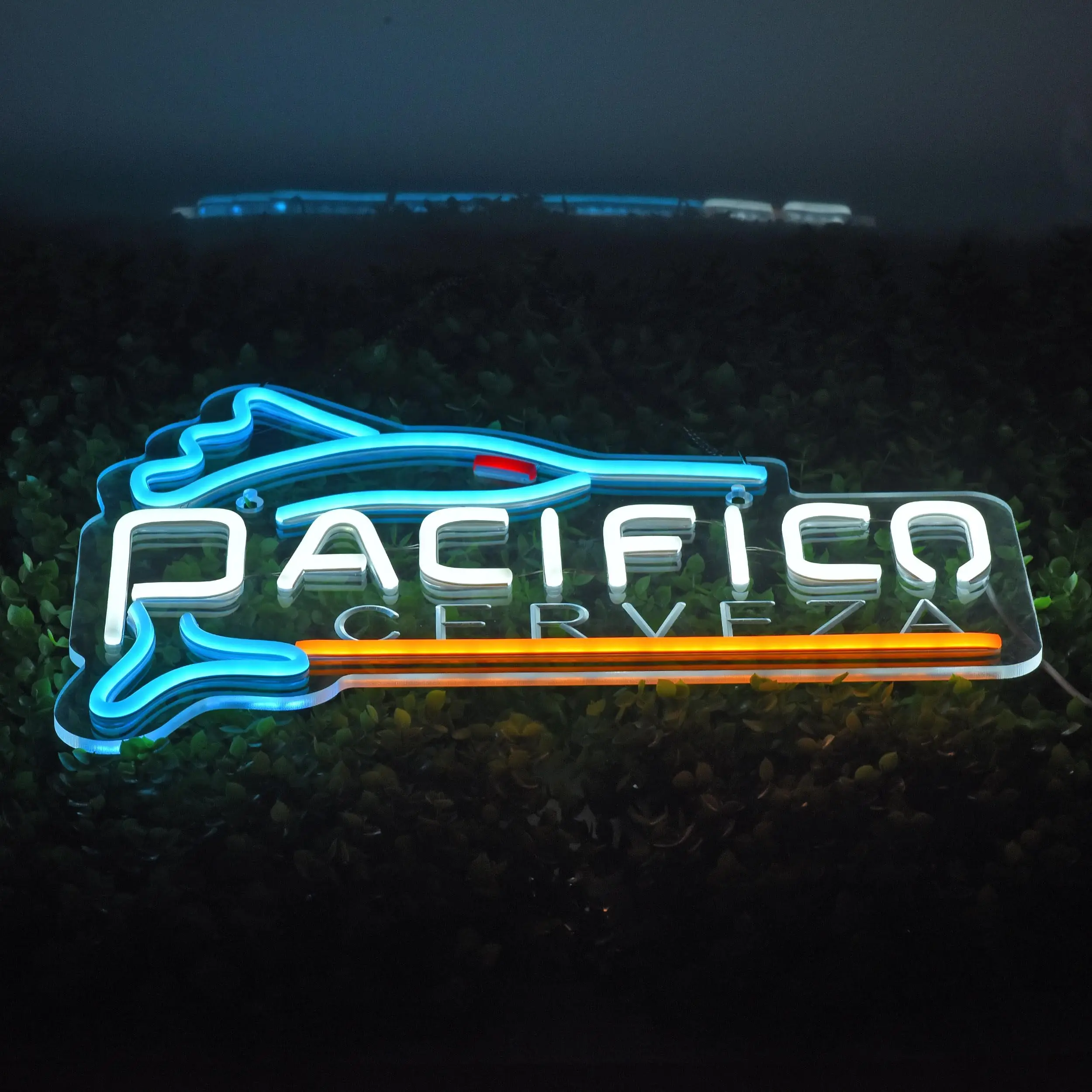 

Pacific Neon Sign Beer Bar Swordfish Art Man Cave Neon Light with Dimmable Switch LED Neon Sign for Home Room Wall Artwork Decor