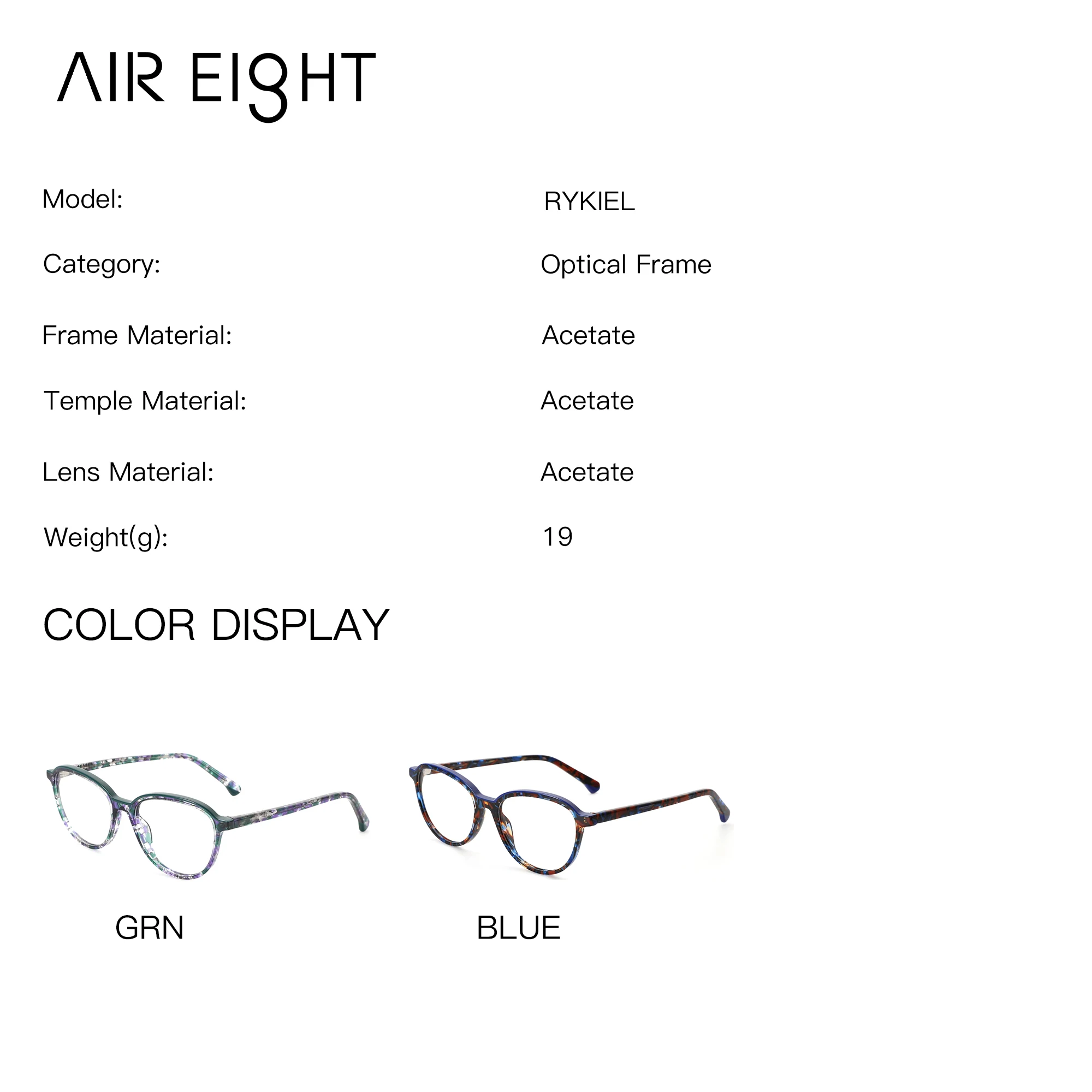 AIREIGHT Acetate Cat Eye Prescription Glasses For Women Progressive Custom Lenses  Multifocal Graduated Optical Eyeglasses