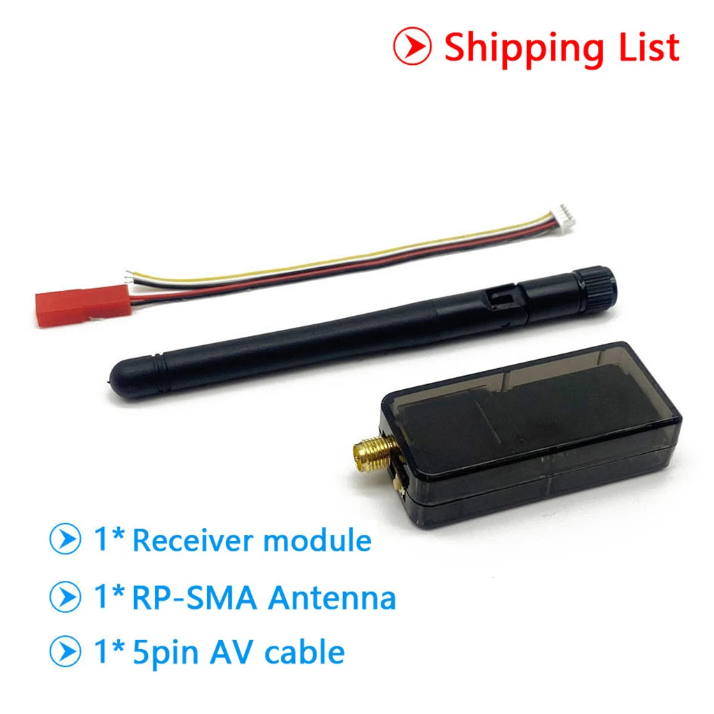 5,8G 56CH 48CH UVC Video-Downlink OTG VR Mobiltelefon-Empfänger + 5,8G 48CH FPV-Empfänger OLED-Display 5-36V SMA für RC-Drohnen – Detail 14