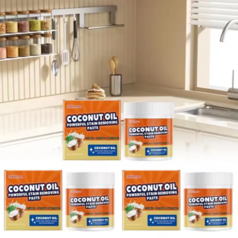 

7 PCS Coconut Oil Strong Cleansing Cream Cleaning Cream Conditioning Cream Bathroom Cleaner Vegetable Coconut Oil Cleaning Cream