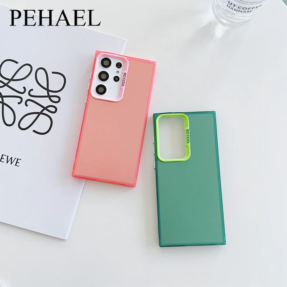 PEHAEL Luxury Matte Plating Phone Case for OPPO RENO A96 8T 7Z 7 A95 A76 A78 A74 6 F21 PRO 5G K10 F19 8 5 1 4GProtective Sleeve