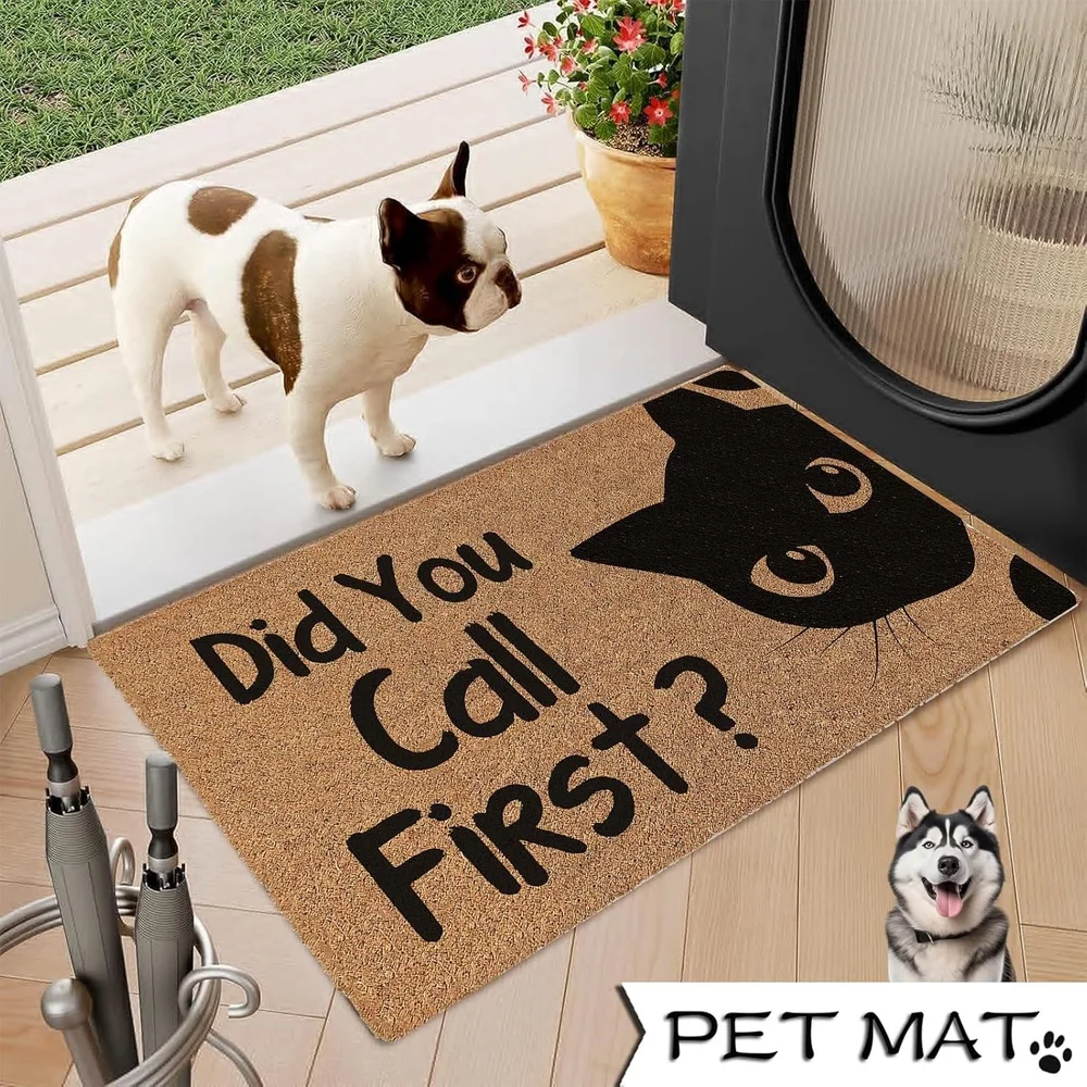

Pet Reminder Pattern Crystal Velvet Carpet, Non - slip and Fade - resistant, Suitable for Outdoor and Hallway, Home Decor