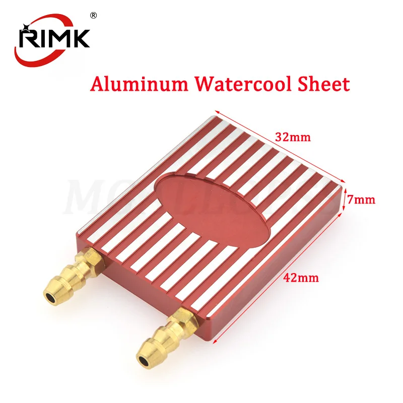 

Watercool Sheet Aluminum Alloy ESC Radiator Water Cooling Block for RC Car Bait Boat ESC Cool Down DIY Accessories 1pc