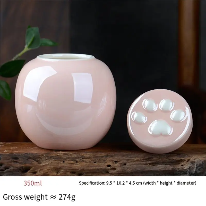 ABYP Pink Pet Urn Ashes Moisture-Proof Cat And Dog Hair And Teeth Collection Animal Funeral Urn Pet Memorials Products