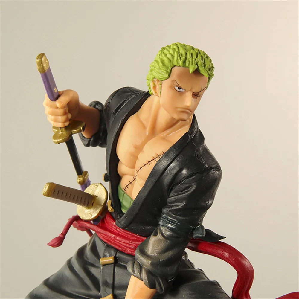 17cm Anime One Piece Roronoa Zoro PVC Action Figure Game Statue Collectible Doll Figurine Model Toys Kids Gifts