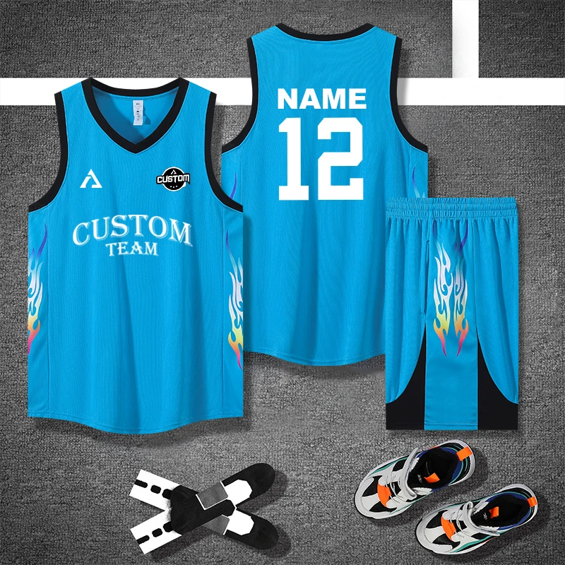 

Unisex Men Women Quick Dry Basketball Jersey Breathable Polyester Custom Logo Design Green Plus Size Basketball Uniform Lq341