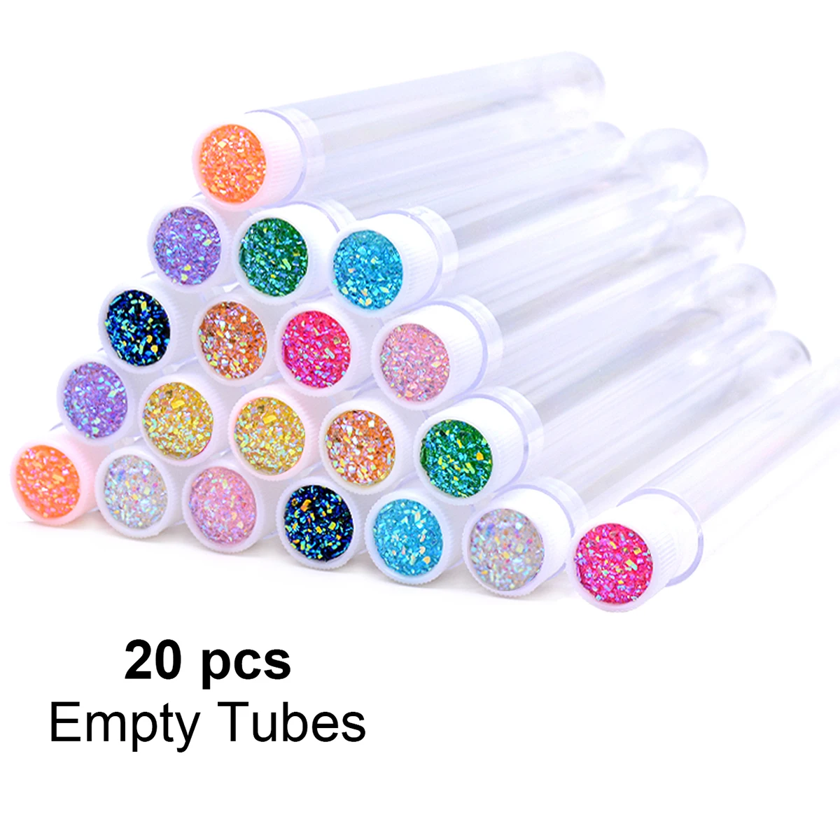 20pcs Empty Eyelash Brushes Tubes